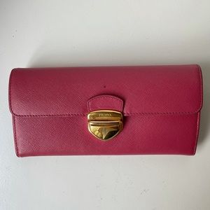 Pink Prada Wallet